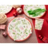 Blue Panda 80 Pack Holly Berries Christmas Paper Plates For Holiday Party Supplies, 9 Inches