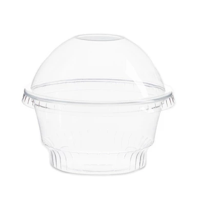 Juvale 50-Pack 5 Oz Plastic Dessert Cups With Lids - Bulk Ice Cream Containers With Dome Lids (Clear) 6 Juvale 50-Pack 5 Oz Plastic Dessert Cups With Lids - Bulk Ice Cream Containers With Dome Lids (Clear) - Image 6