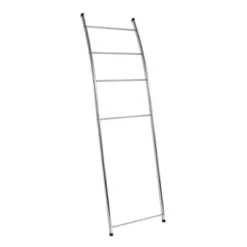 Juvale 59 Inch 4-Rung Wall Leaning Towel Rack, Holder & Stand, Blanket Ladder For Bathroom Decor, Oval Tube Chrome Metal -Juvale GUEST 00b99318 1bfe 43aa 8eaf d4fe68f72fa4