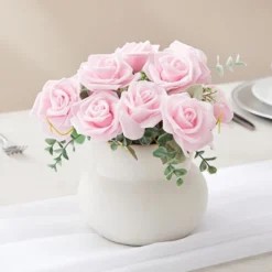 Juvale 100 Pack Light Pink Artificial Roses, DIY Crafts, 3 Inch Stemless Flower Heads For Wall Decor, Weddings, Bouquets -Juvale GUEST 013fd452 1f58 419a 9532 4d0e081a6dae