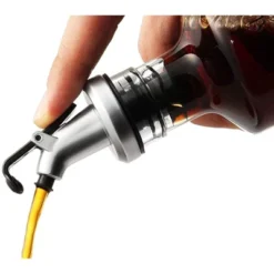 Juvale 2-Pack Oil And Vinegar Dispensers 12 Oz 355mL Glass Cruet Bottles With Lever Release Pourers