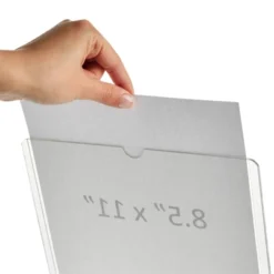 Juvale 6 Pack Acrylic Sign Holders 8.5 X 11, Table Top Plastic Display Stand For Menu, Flyer, Document, Paper, Clear Slant Back Vertical Photo Frame -Juvale GUEST 01956ab1 dd45 4aa8 9b35 90cbbac1bab3