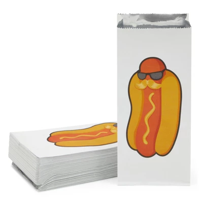 Juvale 100 Pack Hot Dog Paper Holders Bags, Foil Sleeve Wrappers For 4th Of July BBQ Gathering, Disposable, 4 X 8 X 2 In 7 Juvale 100 Pack Hot Dog Paper Holders Bags, Foil Sleeve Wrappers For 4th Of July BBQ Gathering, Disposable, 4 X 8 X 2 In - Image 7
