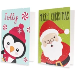 Juvale 48 Pack Christmas Greeting Cards With Envelopes, 6 Holiday Character Designs, 4x6 Inches -Juvale GUEST 034063b6 e93d 4ee0 858b 05e79254de70