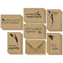 Juvale 36 Pcs Sympathy Cards, Kraft Paper Floral Bird Greeting Cards & Envelopes -Juvale GUEST 0387dd35 b611 444d b8d9 a885ceaf3426