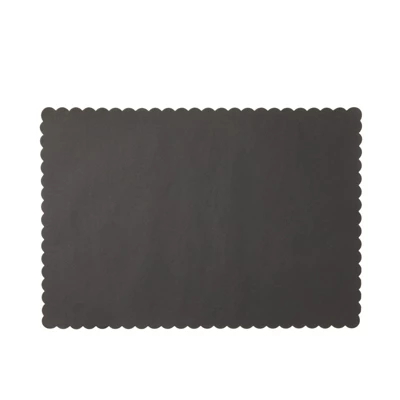 100-Pack Black Party Paper Placemats Rectangular Tabletop Mats With Wavy Edge 6 100-Pack Black Party Paper Placemats Rectangular Tabletop Mats With Wavy Edge - Image 6