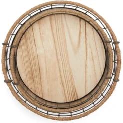 Juvale 2 Pack Round Wooden Wire Basket Trays With Handles, Farmhouse Decor (2 Sizes) 13 Juvale 2 Pack Round Wooden Wire Basket Trays With Handles, Farmhouse Decor (2 Sizes) -Juvale GUEST 04cfb2ee b357 48b7 9e2d 974cd088c371