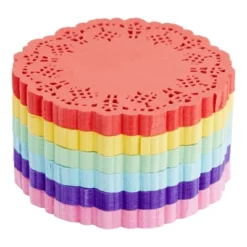 Juvale 600-Pack Mini 4.5" Round Paper Lace Doilies For Art Craft Party Table Decor, 6 Colors -Juvale GUEST 05fca950 1fdc 4606 9907 1f3f8ed5697d