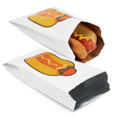 Juvale 100 Pack Hot Dog Paper Holders Bags, Foil Sleeve Wrappers For 4th Of July BBQ Gathering, Disposable, 4 X 8 X 2 In 3 Juvale 100 Pack Hot Dog Paper Holders Bags, Foil Sleeve Wrappers For 4th Of July BBQ Gathering, Disposable, 4 X 8 X 2 In - Image 3
