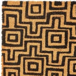 Juvale Black Patterned Coir Doormat Welcome Front Door Mat Indoor Outdoor Rugs 17"x30" -Juvale GUEST 0a2e683f e34b 4b3a aed9 d2fa8a51a510