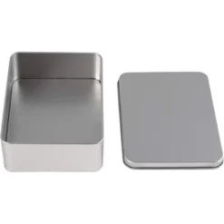 Juvale 6-Pack Silver Metal Cookie Tins With Lids - Small Rectangular Tins For Gift Giving, Home Organization (4.9x3.7x1.6 In) -Juvale GUEST 0b5d6e2a e4bc 42e2 8da3 cc4917903ebb