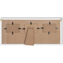 Wood Sonogram Picture Photo Frame For 3 Ultrasound Keepsake 2.5"x3.75" Photo Tabletop / Wall, White 17"x7.5"x0.5" -Juvale GUEST 0b622ddb 3b6d 4947 bb9f a9b3b1ad0c85