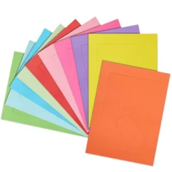 Juvale 30 Pack Colorful 5x7 Paper Picture Frames, Cardboard Photo Easels For DIY, Classroom Crafts, 10 Rainbow Colors -Juvale GUEST 0b715d4d 4093 407a 82a2 a9535b4d21c9