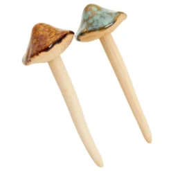 4-Pack Of Outdoor Miniature Ceramic Mushrooms For Garden Planter Decorations, Fairy Figurines For Pots, Outside, Yard, Plant Decor, 5 Inches In Height -Juvale GUEST 0ba686ac e09a 4e88 bf65 54934dd8e104