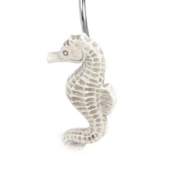 Juvale 12 Pack Beach Shower Curtain Hooks, Decorative Ocean Themed Design With Seahorses, Starfish, And Seashells -Juvale GUEST 0be611d7 4fdb 4e49 85a2 1fe2a7e23c55
