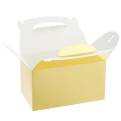 Blue Panda 24 Pack Gold Gable Treat Boxes For Wedding, Birthday Party, Small Boxes For Gifts, Party Favors, Candies, Goodies, 6 X 3.5 X 3.5 In -Juvale GUEST 0c948ed3 458a 42ba 95ff 07c4e0089ce8