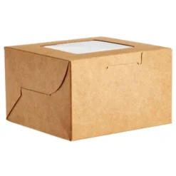 Juvale 25 Pack Mini Individual Cake Boxes With Display Window For Bakesale, Cupcakes, Donuts, Kraft Paper Material, 4 X 4 X 2.5 In -Juvale GUEST 0c983aa3 b25d 4217 b969 d9f7777f4e6a
