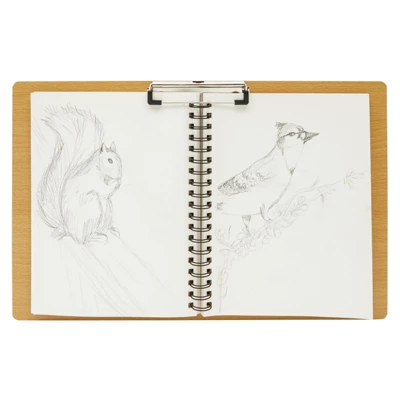Juvale Extra Large Wooden Clipboard For Drawing, 11x17.3 Inch Horizontal Wood Lap Board With Clip 4 Juvale Extra Large Wooden Clipboard For Drawing, 11x17.3 Inch Horizontal Wood Lap Board With Clip - Image 4