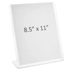 Juvale 6 Pack Acrylic Sign Holders 8.5 X 11, Table Top Plastic Display Stand For Menu, Flyer, Document, Paper, Clear Slant Back Vertical Photo Frame -Juvale GUEST 0e597d92 3262 4209 a421 0b5ae50862cb