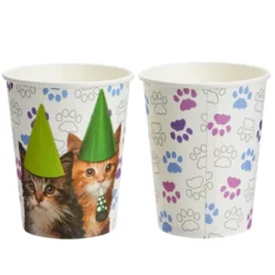 Juvale 144-Pieces Of Kitten Party Supplies With Cat Birthday Paper Plates, Napkins, Cups, And Cutlery, Serves 24 -Juvale GUEST 0e76b7cf e277 473f 9221 d3ce7dc97d67