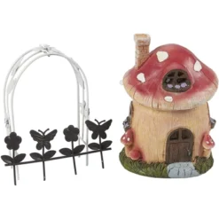 Juvale 7 Piece Set Mini Garden Gnome Fairy Village House Statue Set, Whimsical Home Décor -Juvale GUEST 0edf6905 5300 45da af2d 56195609ad82