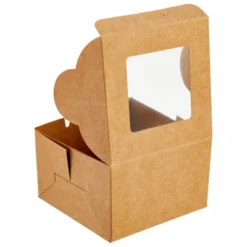 Juvale 25 Pack Mini Individual Cake Boxes With Display Window For Bakesale, Cupcakes, Donuts, Kraft Paper Material, 4 X 4 X 2.5 In -Juvale GUEST 0ef2faa0 1ed3 44f8 9e58 f69977239cff