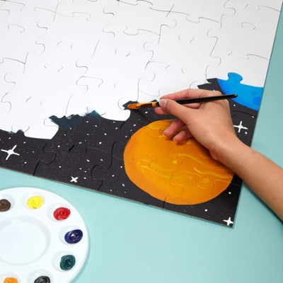 Juvale 100 Piece DIY Make Your Own Puzzle Kit, Bulk Blank Puzzles To Draw On, Giant Puzzle Pieces For Crafts (27 X 36 In) 2 Juvale 100 Piece DIY Make Your Own Puzzle Kit, Bulk Blank Puzzles To Draw On, Giant Puzzle Pieces For Crafts (27 X 36 In) - Image 2