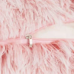 Juvale 2 Pack Decorative Throw Pillow Covers 18x18 In, Blush Pink Faux Fur -Juvale GUEST 10aa4e96 6fab 46a7 a4ce 028a1d2bd3c4