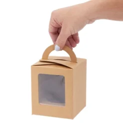 Juvale Single Cupcake Boxes With Inserts, Individual Disposable Kraft Paper Containers For Pastry, Dessert (3.7 X 4.2 X 3.7 In, 50 Pack) -Juvale GUEST 12bcf458 6d7f 44bf bcd0 44125272fccc