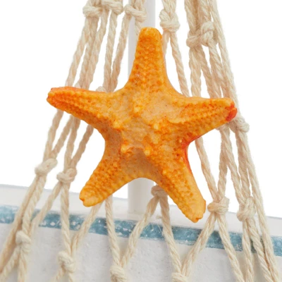 Juvale Set Of 4 Nautical Baby Shower Decorations For Boy-Themed Spaces, Miniature Sailboat Sea Decorations For Home Bathroom, Nursery, 5 X 7 In 4 Juvale Set Of 4 Nautical Baby Shower Decorations For Boy-Themed Spaces, Miniature Sailboat Sea Decorations For Home Bathroom, Nursery, 5 X 7 In - Image 4