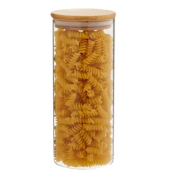 Juvale 3 Pack Glass Storage Containers With Bamboo Lids, Airtight Canisters For Pantry (32.5 Oz) -Juvale GUEST 141bd95d 76ac 4e1a a7e5 309806e615a5