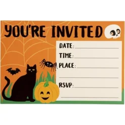Juvale 60-Pack Halloween Invitation Cards With Orange Envelopes And Seals (4 X 6 Inches) -Juvale GUEST 1425b56c bf55 4e79 be2f 9e3126b4bb10