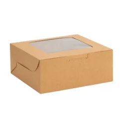 Juvale 50 Pack Kraft Pastry Boxes With Window, Cupcake Box For Bakery, Cookies, 6 X 2.5 Inches -Juvale GUEST 15068e35 a2ea 4389 b3fc 3fc8c5573439