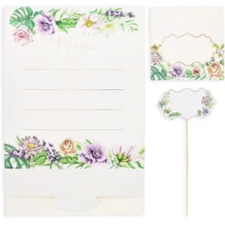 Juvale 24-Piece Set Buffet Table Decor Signs - Floral Menu Tent Cards, Blank Place Cards & Food Pick Label 9 Juvale 24-Piece Set Buffet Table Decor Signs - Floral Menu Tent Cards, Blank Place Cards & Food Pick Label -Juvale GUEST 173410aa 9a77 49f7 a6cb 1759512dc6e3