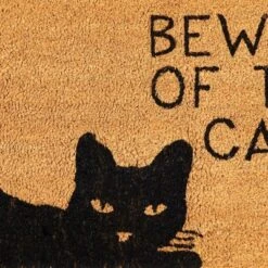 Juvale 17 X 30 In Beware Of The Cat Welcome Mat For Front Door, Natural Coir Doormat -Juvale GUEST 19a89c87 da2e 4936 bee7 f97e38f490af