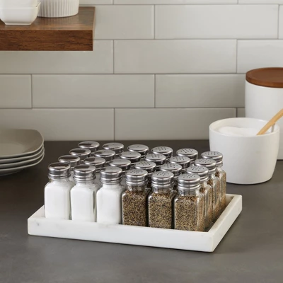 Juvale 24-Pack Square Glass Salt And Pepper Shakers Dispenser, 2-Ounce, Clear 2 Juvale 24-Pack Square Glass Salt And Pepper Shakers Dispenser, 2-Ounce, Clear - Image 2