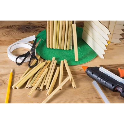 Juvale 100 Pack Wood Bamboo Sticks For Crafts, DIY Bee Houses, Jewelry, Projects (5.2 In) 1 Juvale 100 Pack Wood Bamboo Sticks For Crafts, DIY Bee Houses, Jewelry, Projects (5.2 In)