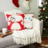 Juvale 6 Pack Holiday Throw Pillow Covers, Merry Christmas, Happy New Year, Seasons Tidings, 18x18