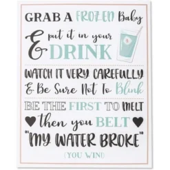 Blue Panda My Water Broke Baby Shower Game With 60 1-Inch Mini Plastic Babies, Girls And Boys, Includes 3 Ice Cube Trays And 1 Sign (Turquoise) 7 Blue Panda My Water Broke Baby Shower Game With 60 1-Inch Mini Plastic Babies, Girls And Boys, Includes 3 Ice Cube Trays And 1 Sign (Turquoise) -Juvale GUEST 25dfd258 2179 4697 94b3 ef7b4770300a