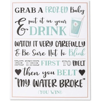 Blue Panda My Water Broke Baby Shower Game With 60 1-Inch Mini Plastic Babies, Girls And Boys, Includes 3 Ice Cube Trays And 1 Sign (Turquoise) 3 Blue Panda My Water Broke Baby Shower Game With 60 1-Inch Mini Plastic Babies, Girls And Boys, Includes 3 Ice Cube Trays And 1 Sign (Turquoise) - Image 3