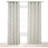 Juvale Grommet Curtains, Faux Linen (Grey, 54 X 84 In, 2 Pack)