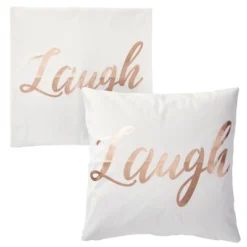 Juvale Set Of 4 Decorative Throw Pillow Covers Couch Cases 20x20 For Home Decor, Live Laugh Love Dream, Rose Gold Foil -Juvale GUEST 276cea5d cdc4 40ba 914d 13e43af0d109