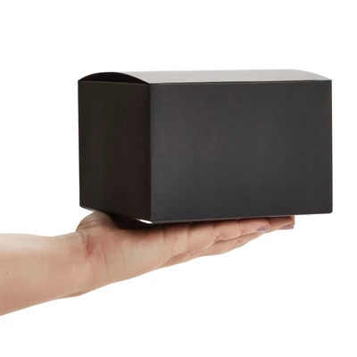 Juvale 30-Pack 6x6x4 Inch Gift Boxes With Lids - Matte Black Cardboard Boxes For Presents, Bridesmaid, Groomsmen, Retail 3 Juvale 30-Pack 6x6x4 Inch Gift Boxes With Lids - Matte Black Cardboard Boxes For Presents, Bridesmaid, Groomsmen, Retail - Image 3