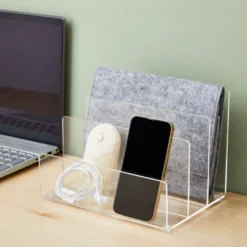 Juvale Clear Acrylic Folder Holder With 3 Sections For Paper Files, Documents, Envelopes, Desk Organizer For School And Office Supplies, 9x6.75 In -Juvale GUEST 29048163 8447 45fd 82c1 0aafa41c9560