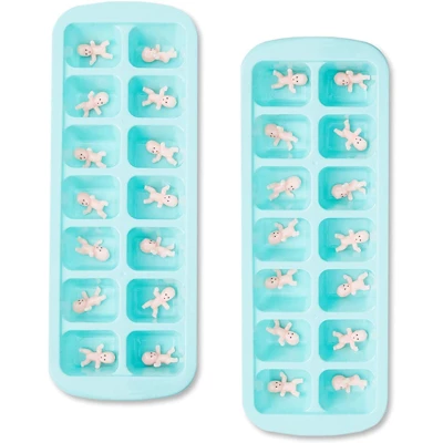 Blue Panda My Water Broke Baby Shower Game With 60 1-Inch Mini Plastic Babies, Girls And Boys, Includes 3 Ice Cube Trays And 1 Sign (Turquoise) 4 Blue Panda My Water Broke Baby Shower Game With 60 1-Inch Mini Plastic Babies, Girls And Boys, Includes 3 Ice Cube Trays And 1 Sign (Turquoise) - Image 4