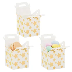 Juvale 36-Pack Mini Gold Gift Boxes - Tiny 2x2x2 Favor Boxes For Wedding, Birthday, Treats, With Tags And String (3 Patterns) -Juvale GUEST 2b199e01 e07f 4c7b 9db2 da75dccde4aa
