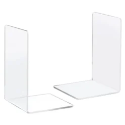 Juvale 6 Pack Acrylic Bookends For Shelves, Clear Book Ends L Shaped Book Stoppers For Office & Home, 4.5 X 7.1 In -Juvale GUEST 2c4dfd1c 619b 4fc7 a82b 203a99d6c0da