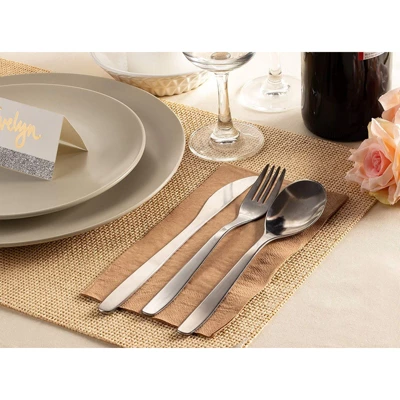 Juvale 200-Pack Disposable Bamboo Kraft Paper Cocktail Napkins 7.8"x4.4" Brown Party Supplies 1 Juvale 200-Pack Disposable Bamboo Kraft Paper Cocktail Napkins 7.8"x4.4" Brown Party Supplies