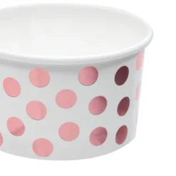 Juvale 50 Pack Paper Ice Cream Cups For Frozen Yogurt, Disposable Dessert Bowls With Rose Gold Foil Polka Dots, 8 Oz 11 Juvale 50 Pack Paper Ice Cream Cups For Frozen Yogurt, Disposable Dessert Bowls With Rose Gold Foil Polka Dots, 8 Oz -Juvale GUEST 2eb5f963 d8f7 4796 8778 30082f452884