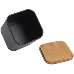 Juvale 3 Piece Set Sugar Tea Coffee Kitchen Canister Set, Black Kitchen Canisters With Bamboo Lids (48 Oz) -Juvale GUEST 2ef19f88 dc45 4e13 88f4 f9f176d6a9e7